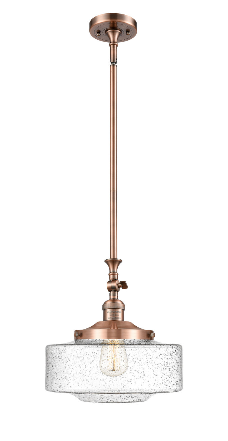 Innovations 206-AC-G694-12 One Light Mini Pendant, Antique Copper