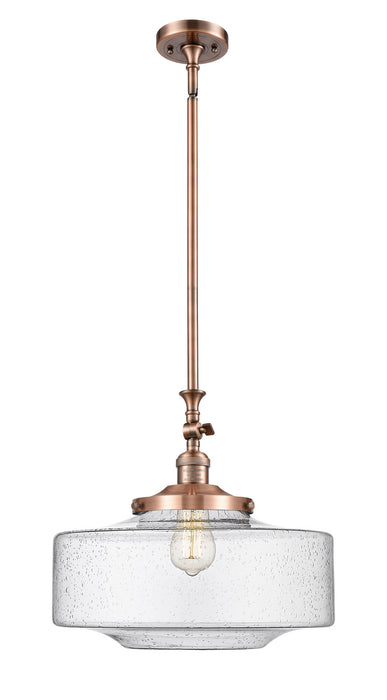 Innovations 206-AC-G694-16 One Light Mini Pendant, Antique Copper