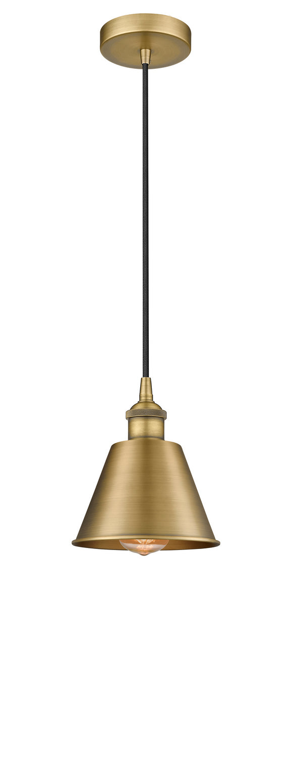 Innovations 616-1P-BB-M8 One Light Mini Pendant, Brushed Brass