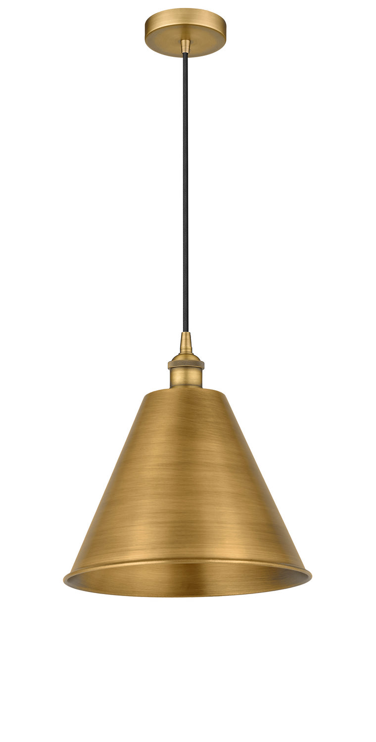 Innovations 616-1P-BB-MBC-12-BB One Light Mini Pendant, Brushed Brass
