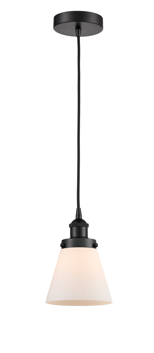 Innovations 616-1PH-BK-G61 One Light Mini Pendant, Matte Black