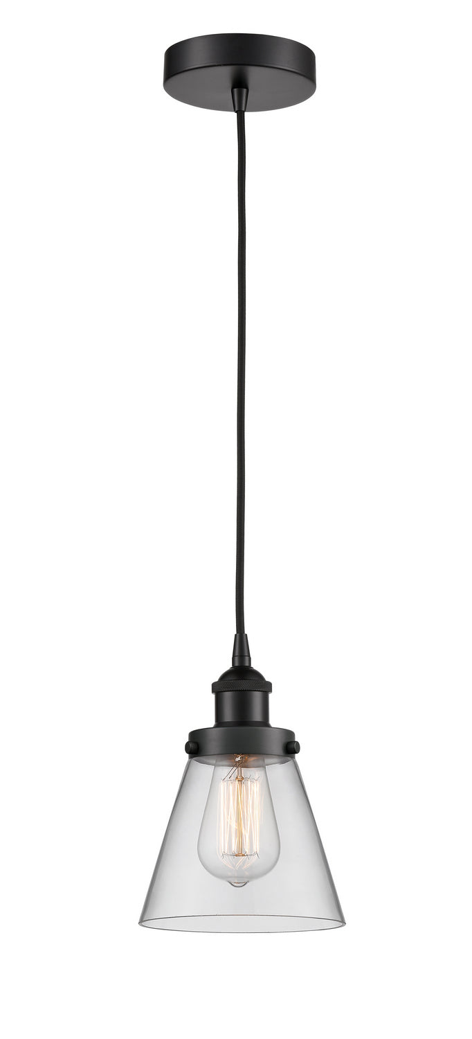 Innovations 616-1PH-BK-G62 One Light Mini Pendant, Matte Black