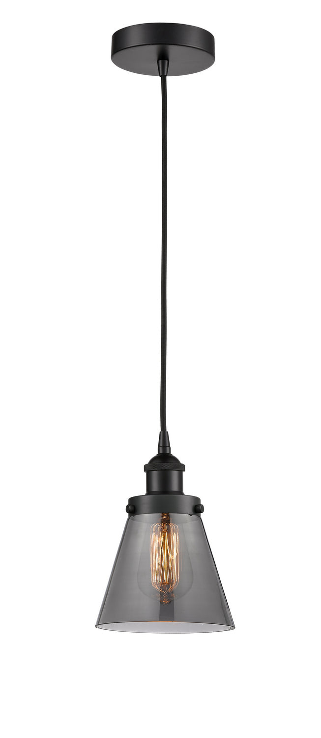 Innovations 616-1PH-BK-G63 One Light Mini Pendant, Matte Black