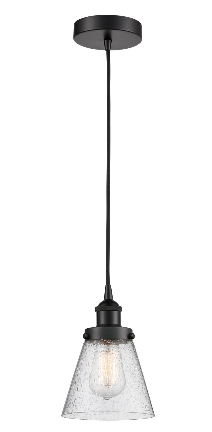 Innovations 616-1PH-BK-G64 One Light Mini Pendant, Matte Black
