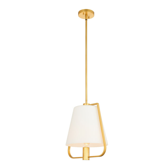 Kalco 516055WB One Light Pendant, Winter Brass