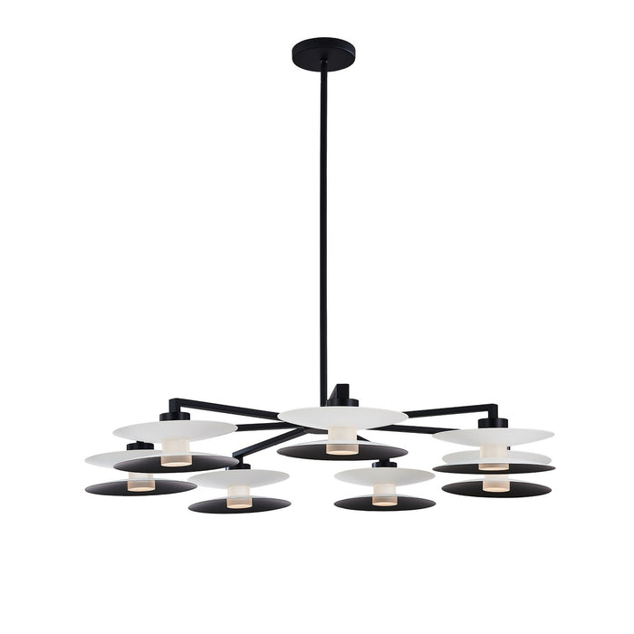 Kalco 516272WMB LED Chandelier, White and Matte Black
