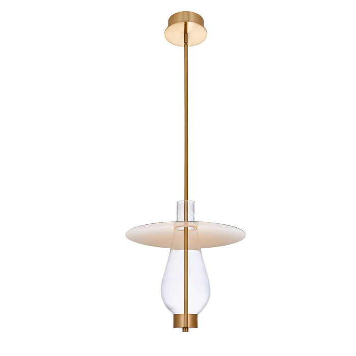Kalco 517555WB LED Pendant, Winter Brass