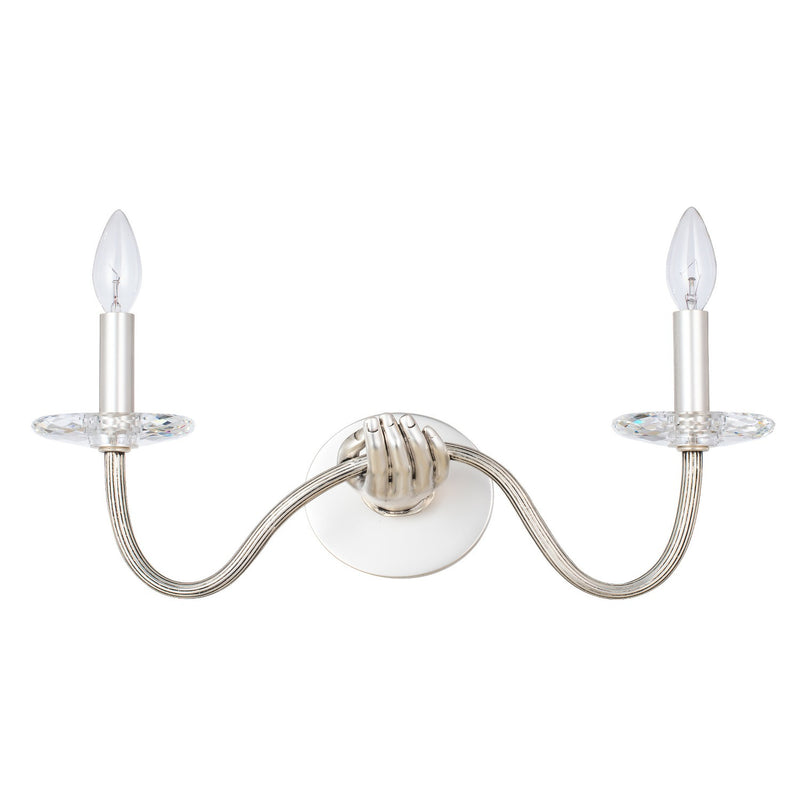 Kalco 517721PW Two Light Wall Sconce, Pewter