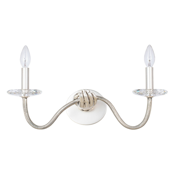 Kalco 517721PW Two Light Wall Sconce, Pewter