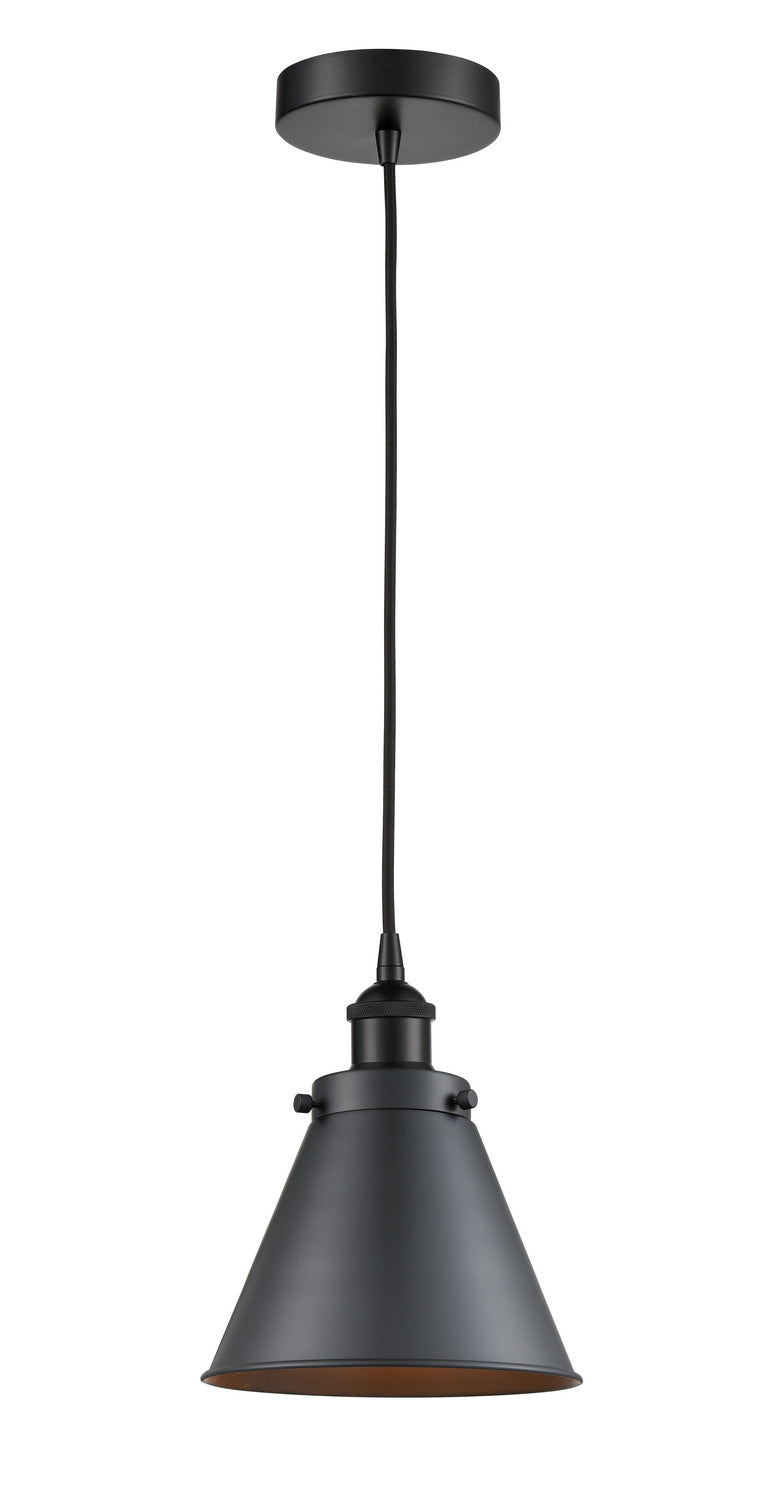 Innovations 616-1PH-BK-M13-BK-LED LED Mini Pendant, Matte Black