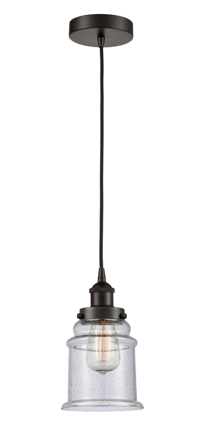 Innovations 616-1PH-OB-G184 One Light Mini Pendant, Oil Rubbed Bronze