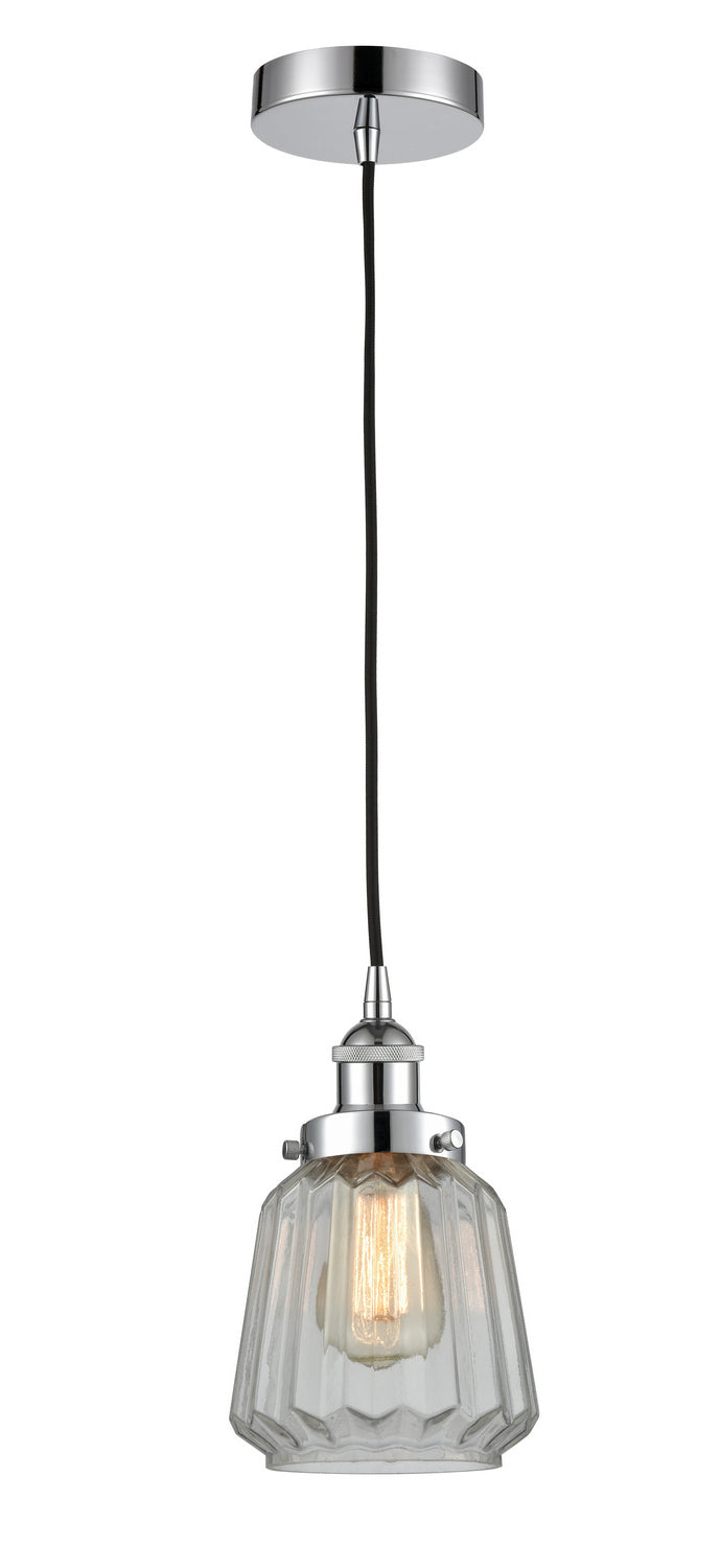Innovations 616-1PH-PC-G142 One Light Mini Pendant, Polished Chrome