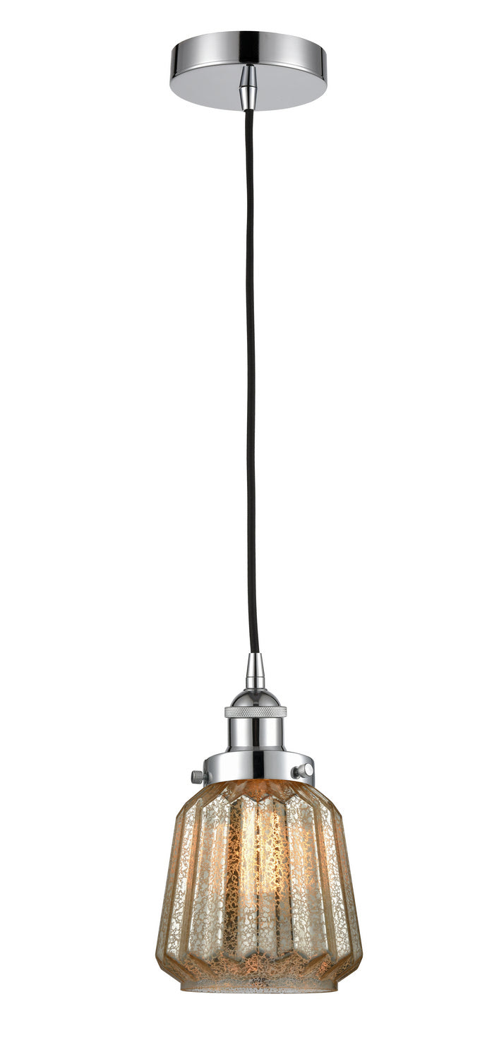 Innovations 616-1PH-PC-G146 One Light Mini Pendant, Polished Chrome