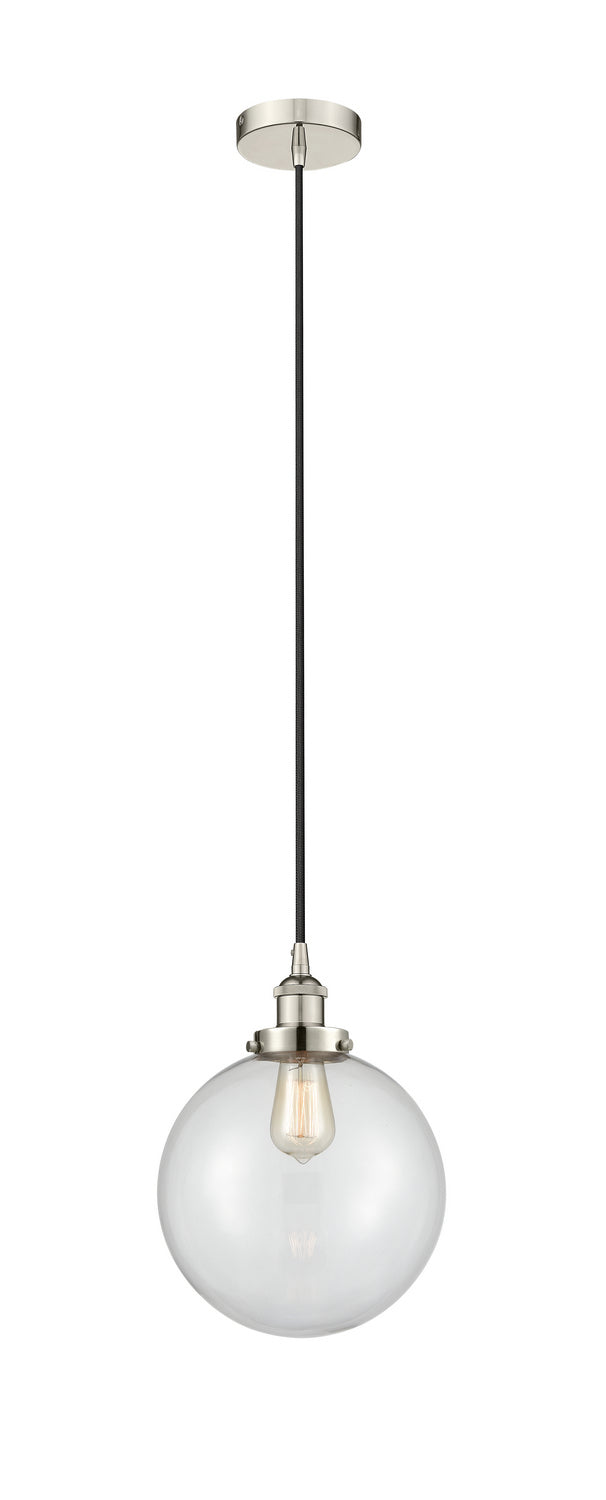 Innovations 616-1PH-PN-G202-10 One Light Mini Pendant, Polished Nickel