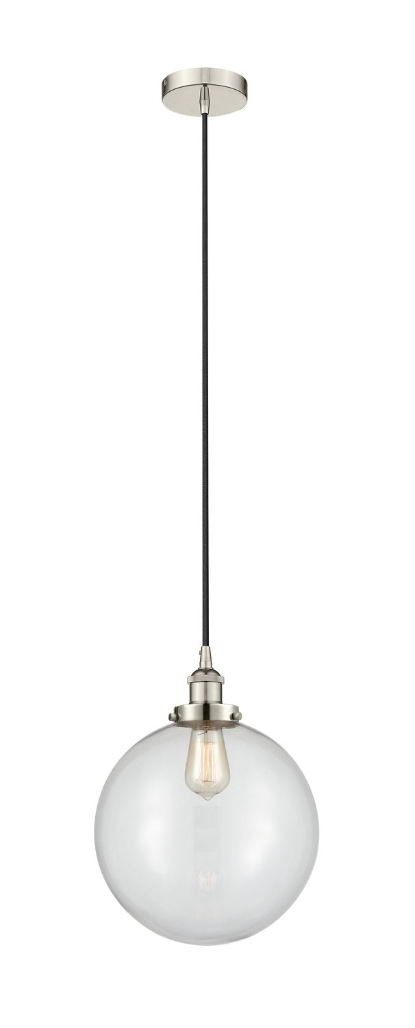 Innovations 616-1PH-PN-G202-12 One Light Mini Pendant, Polished Nickel