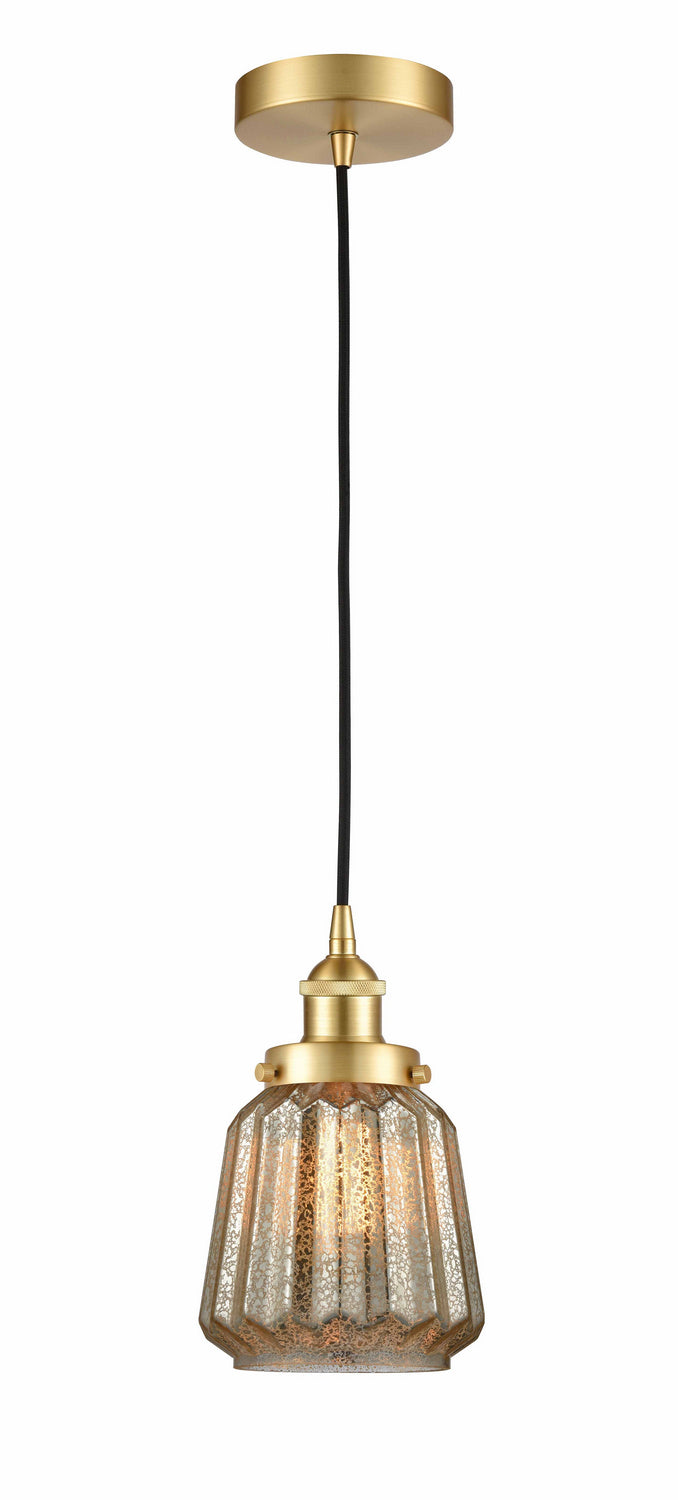 Innovations 616-1PH-SG-G146 One Light Mini Pendant, Satin Gold