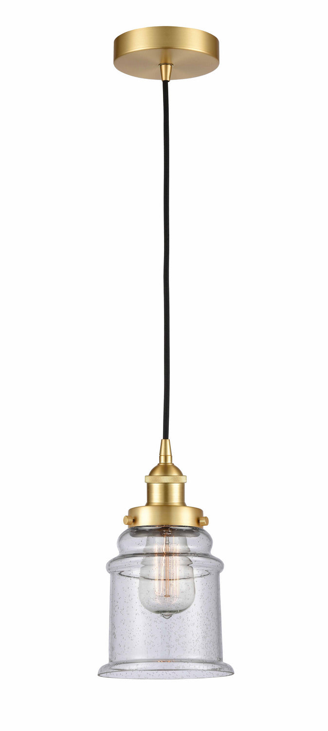 Innovations 616-1PH-SG-G184 One Light Mini Pendant, Satin Gold
