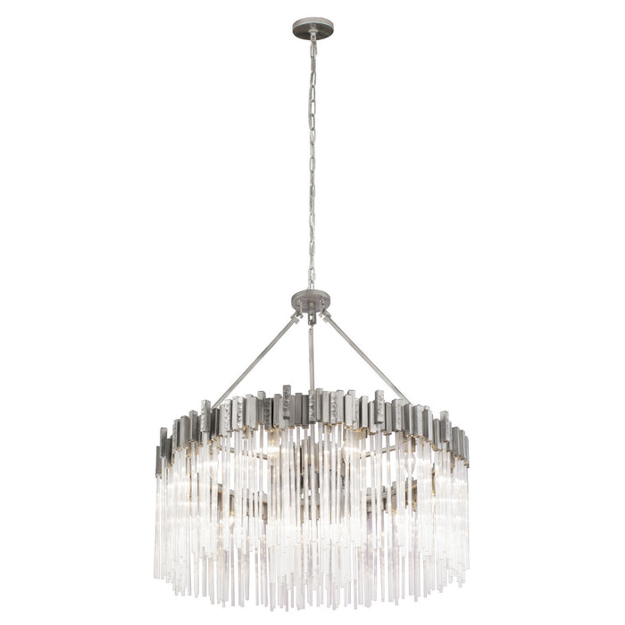 Varaluz 309P12RN 12 Light Pendant, Rainy Night