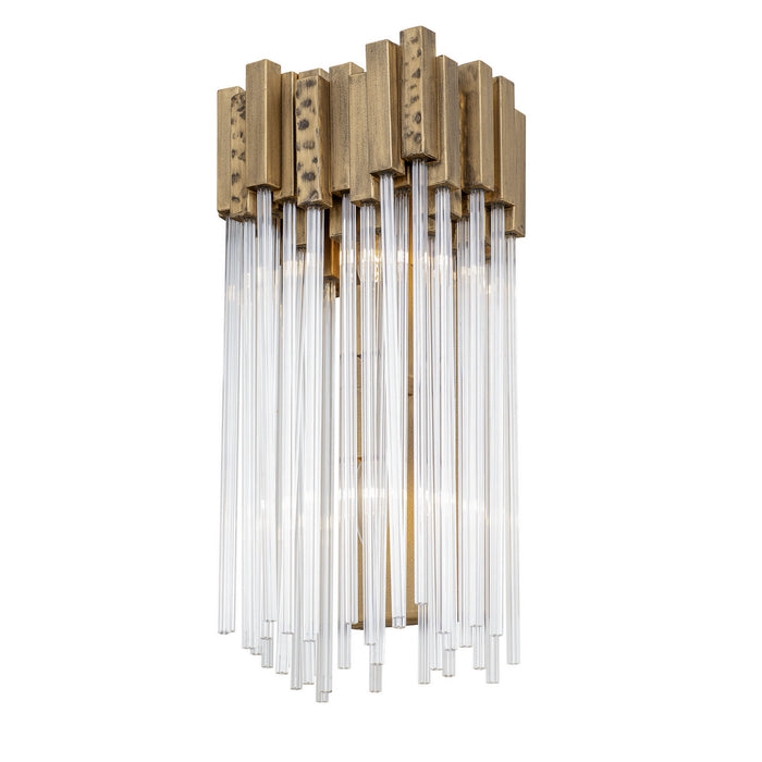 Varaluz 309W02HG Two Light Wall Sconce, Havana Gold