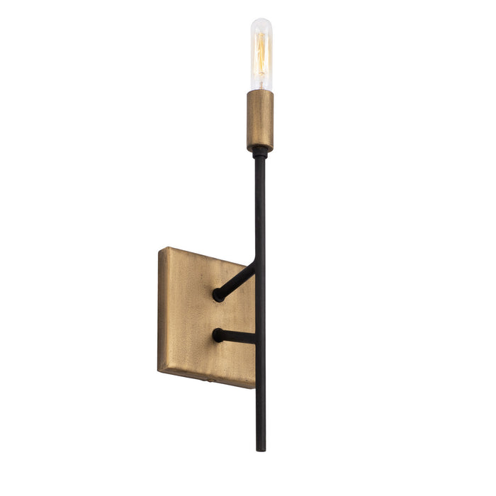 Varaluz 314W01HGCB One Light Wall Sconce, Havana Gold/Carbon