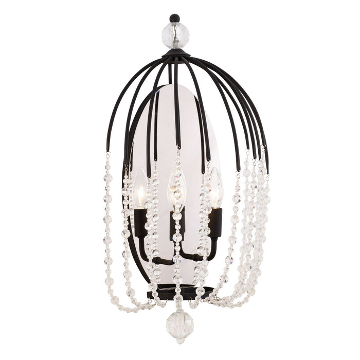 Varaluz 343W02MB Two Light Wall Sconce, Matte Black