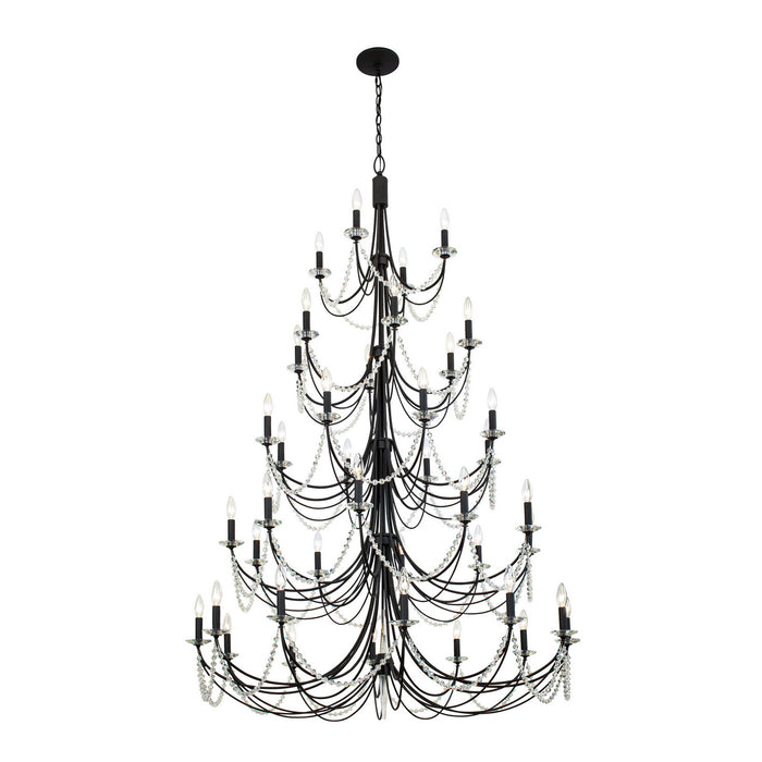Varaluz 350C40CB 40 Light Chandelier, Carbon