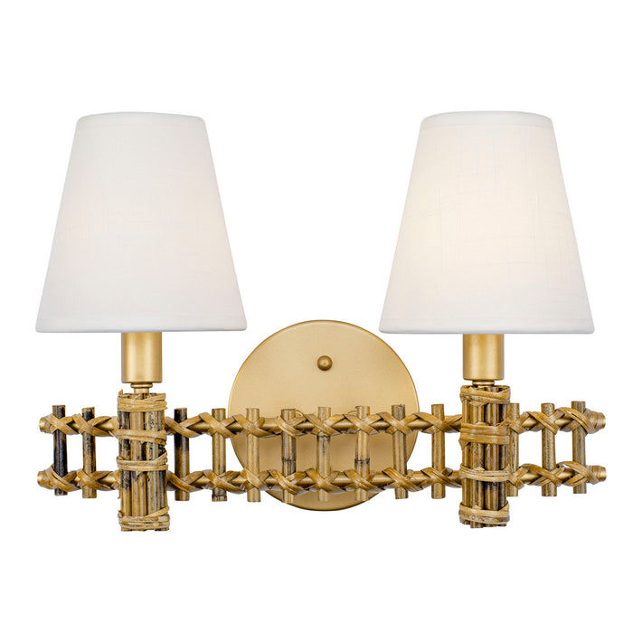 Varaluz 360B02FG Two Light Bath, French Gold