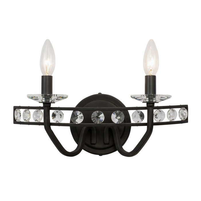 Varaluz 363B02CB Two Light Bath, Carbon