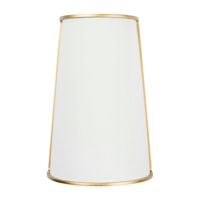 Varaluz 364W02MWFG Two Light Wall Sconce, Matte White/French Gold