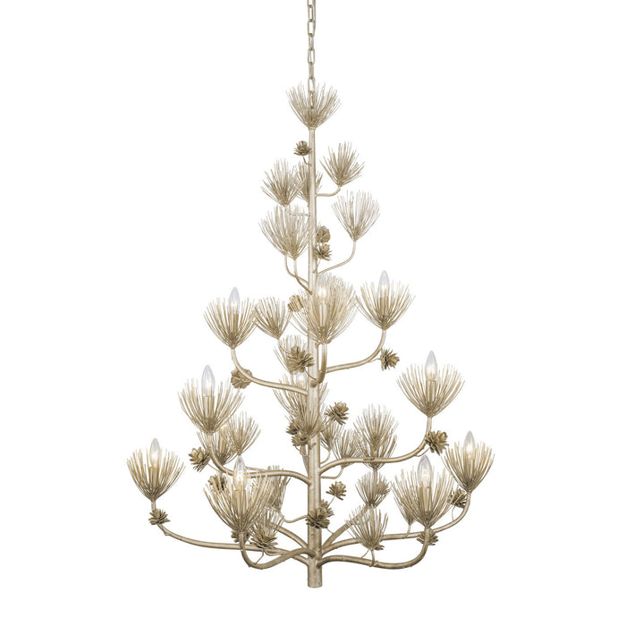Varaluz 365C12ZG 12 Light Chandelier, Zen Gold