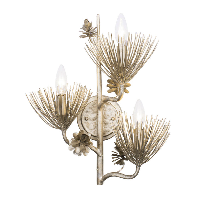 Varaluz 365W03ZG Three Light Wall Sconce, Zen Gold