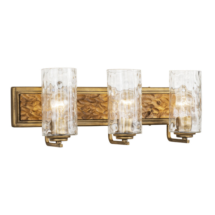 Varaluz 371B03HGC Three Light Bath, Havana Gold/Cinnamon