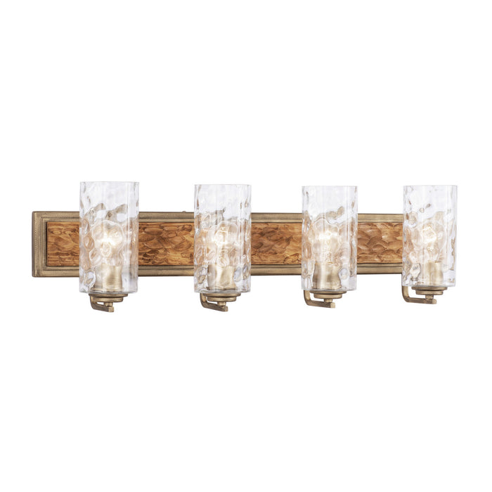 Varaluz 371B04HGC Four Light Bath, Havana Gold/Cinnamon