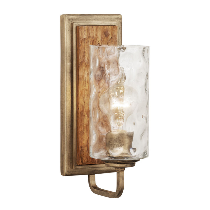 Varaluz 371W01HGC One Light Wall Sconce, Havana Gold/Cinnamon