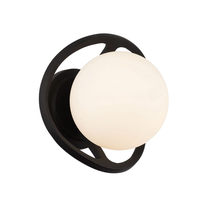 Varaluz 374W01CBFG One Light Wall Sconce, Carbon/French Gold