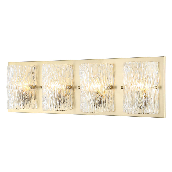 Varaluz 376B04SB Four Light Bath, Satin Brass