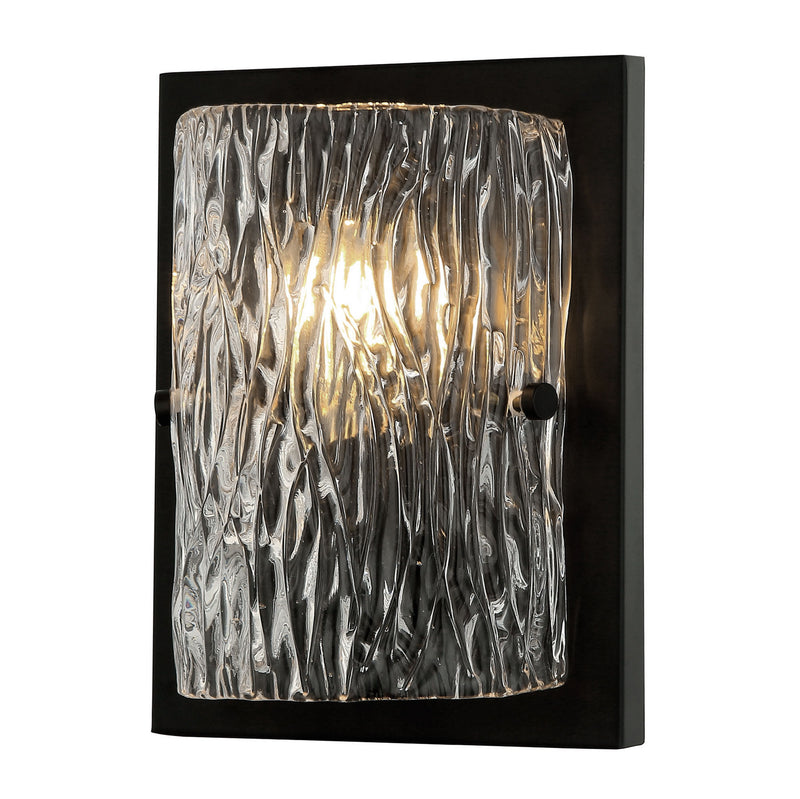 Varaluz 376W01BL One Light Wall Sconce, Black
