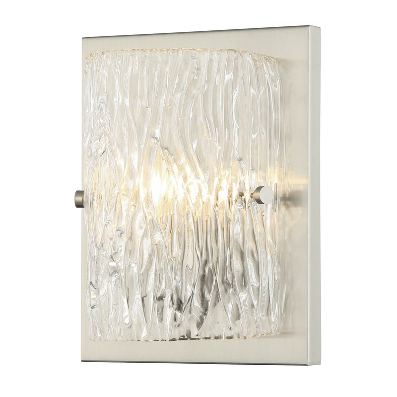 Varaluz 376W01BN One Light Wall Sconce, Brushed Nickel