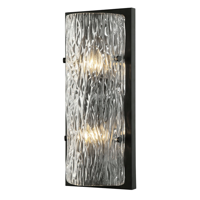 Varaluz 376W02BL Two Light Wall Sconce, Black