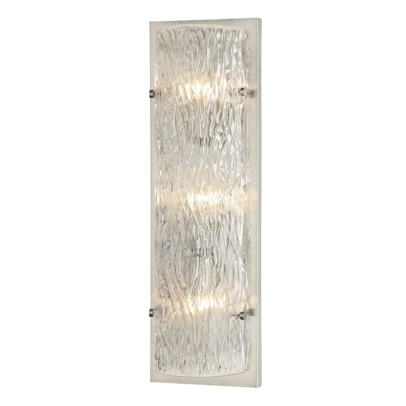 Varaluz 376W03BN Three Light Wall Sconce, Brushed Nickel