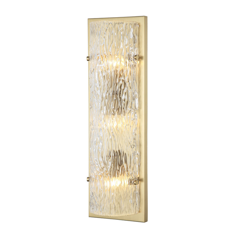 Varaluz 376W03SB Three Light Wall Sconce, Satin Brass
