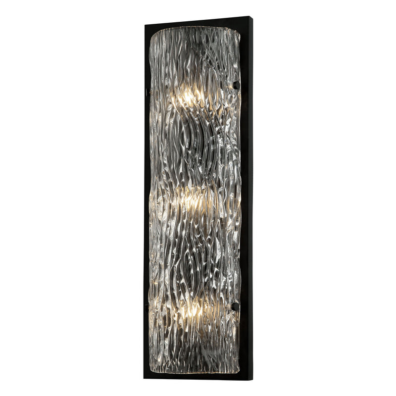 Varaluz 376W03BL Three Light Wall Sconce, Black