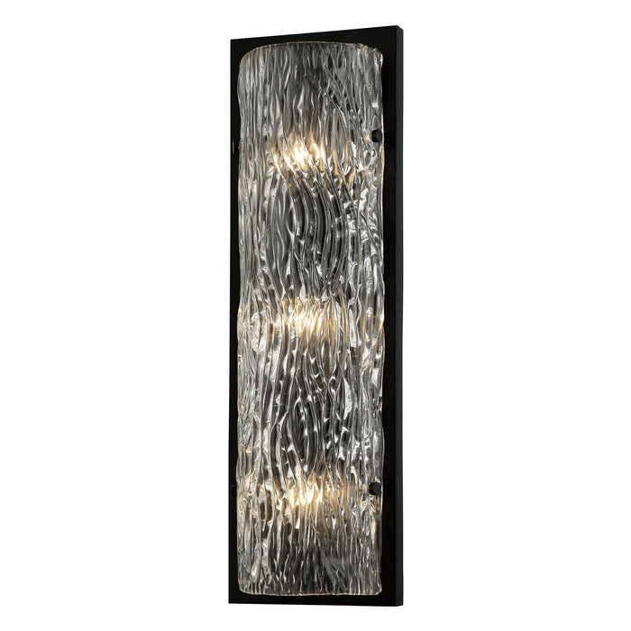 Varaluz 376W03BL Three Light Wall Sconce, Black