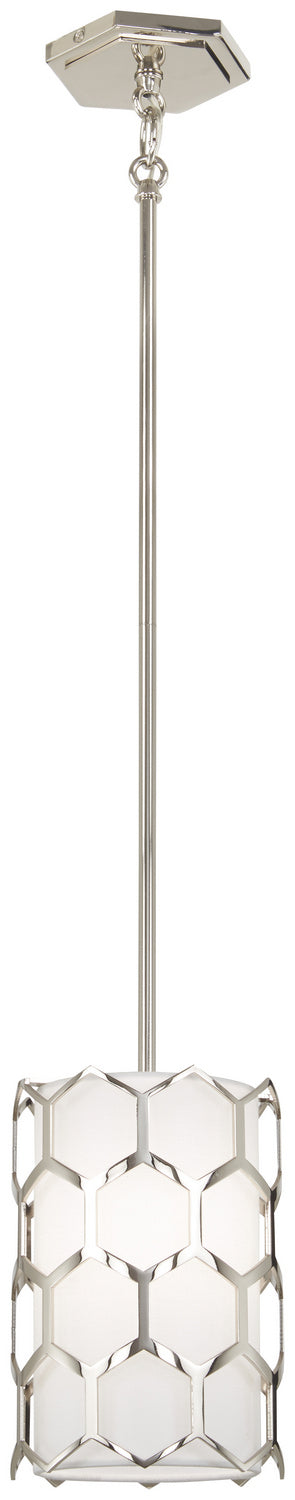 George Kovacs P1891-613 One Light Mini Pendant, Polished Nickel