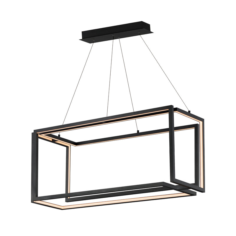 ET2 E21266-BK LED Linear Pendant, Black