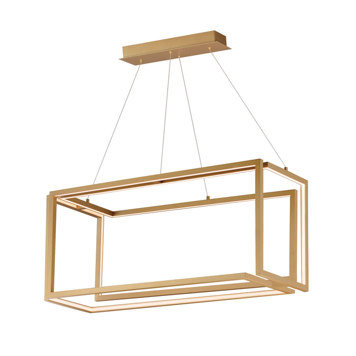 ET2 E21266-GLD LED Linear Pendant, Gold