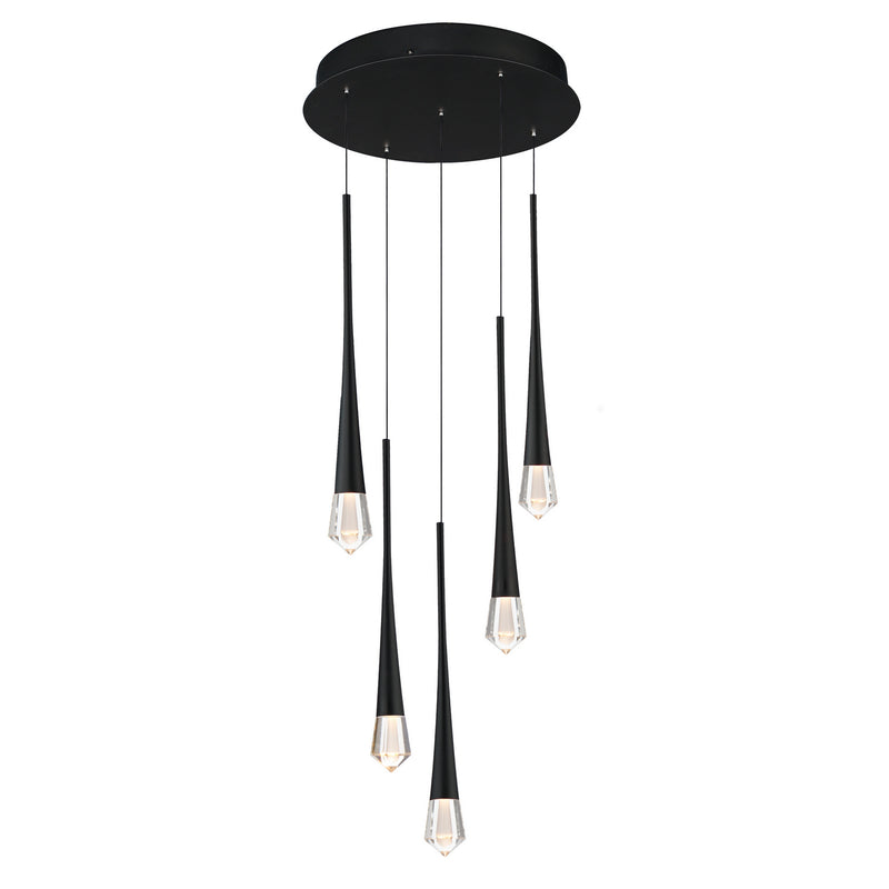 ET2 E24225-122BK LED Pendant, Black