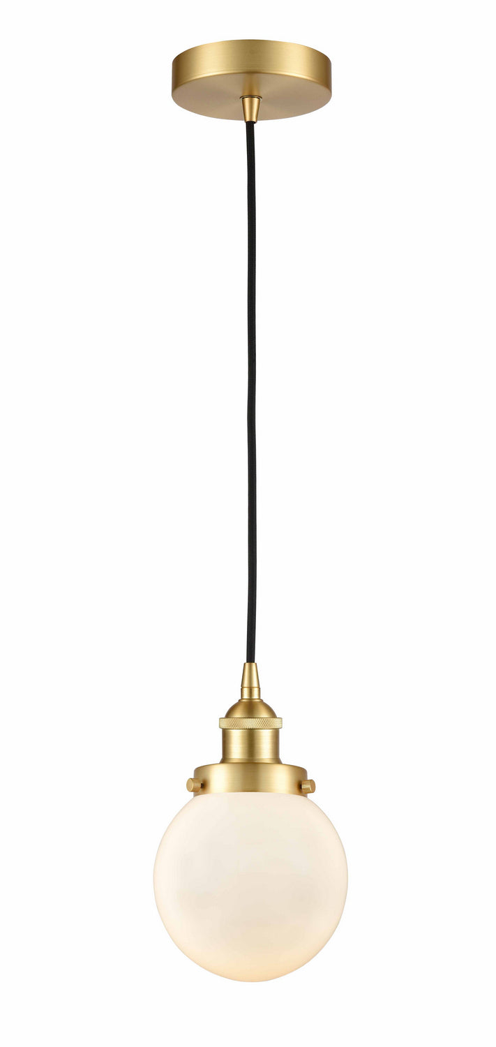 Innovations 616-1PH-SG-G201-6 One Light Mini Pendant, Satin Gold