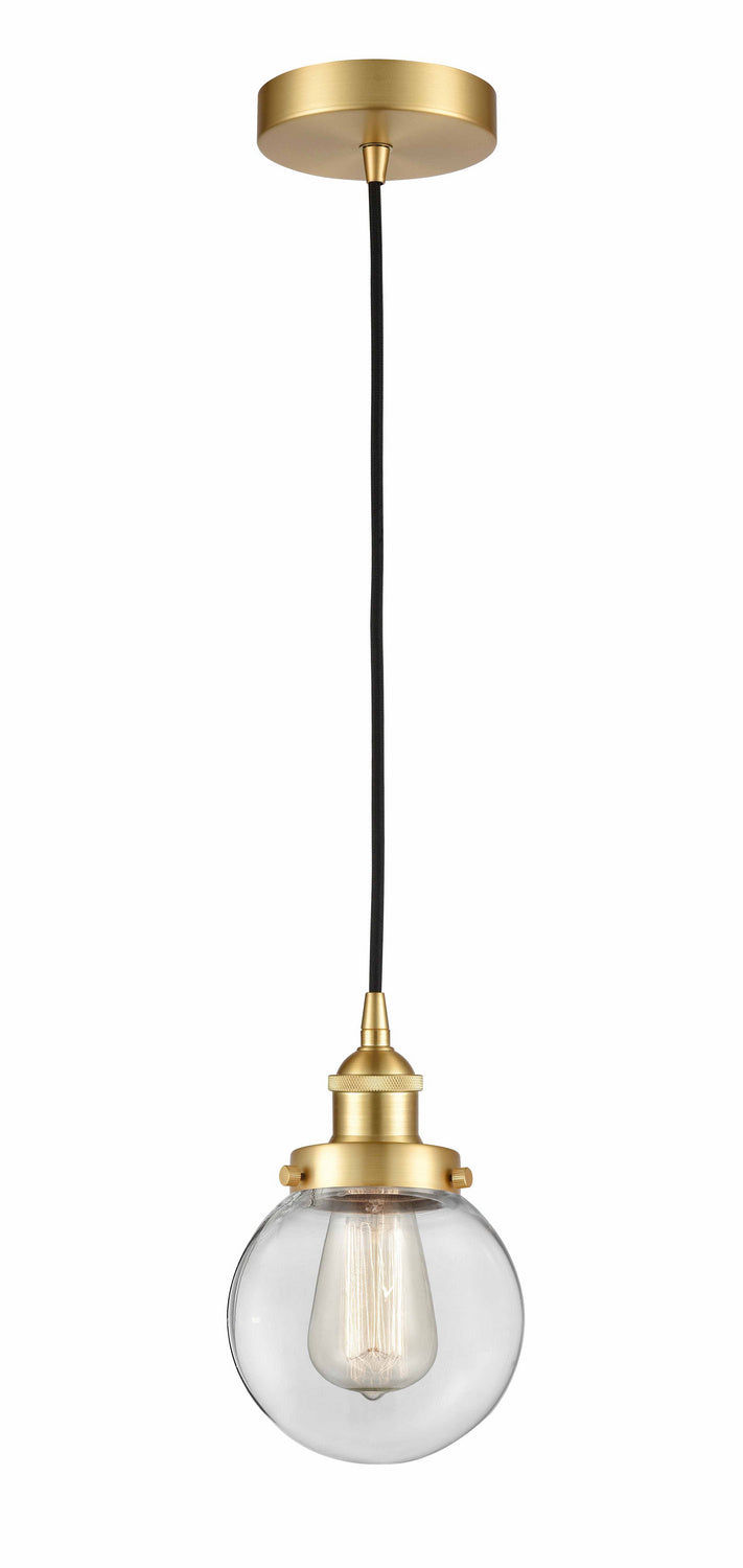 Innovations 616-1PH-SG-G202-6 One Light Mini Pendant, Satin Gold