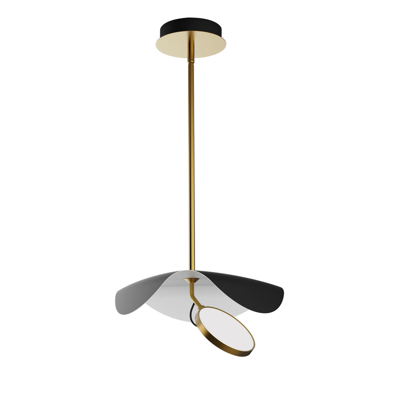 ET2 E24964-WTBKGLD LED Pendant, Black / Gold